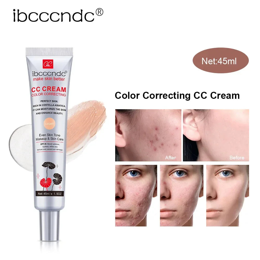 Female Makeup Base ErborianCC Cream Concealer Full Coverage Foundation Cream for Face Cosmetics Moisture Beauty Health - Vivid Mart