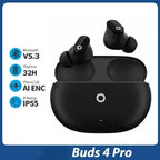 Buds 4 Pro Wireless Earbuds Bluetooth Earphones Noise Reduction Headphones HiFI Stereo Sound Built-in Mic Headset - Vivid Mart
