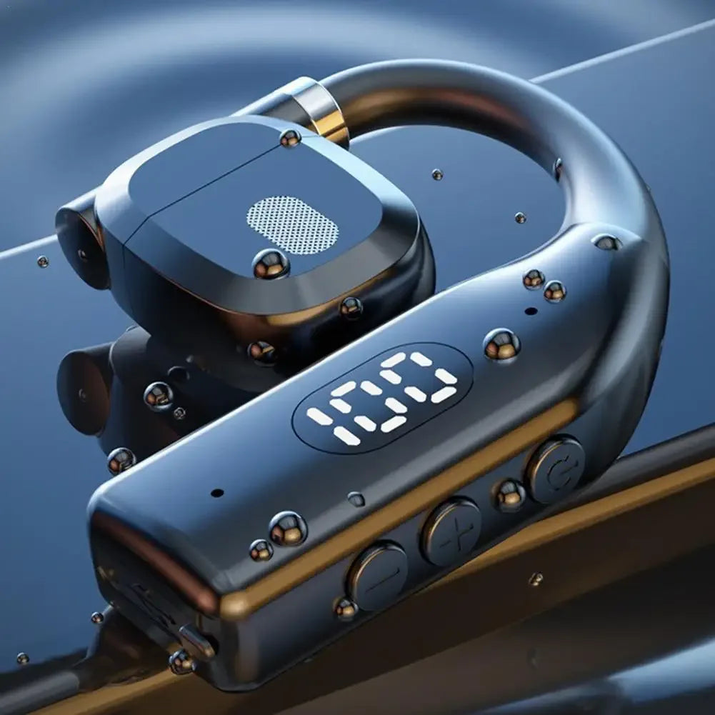 Earhooks Wireless Bluetooth 5.4 Headphones Gaming Sports Headset HiFi Stereo Noise Reduction Earbuds Earphone With Microphone - Vivid Mart