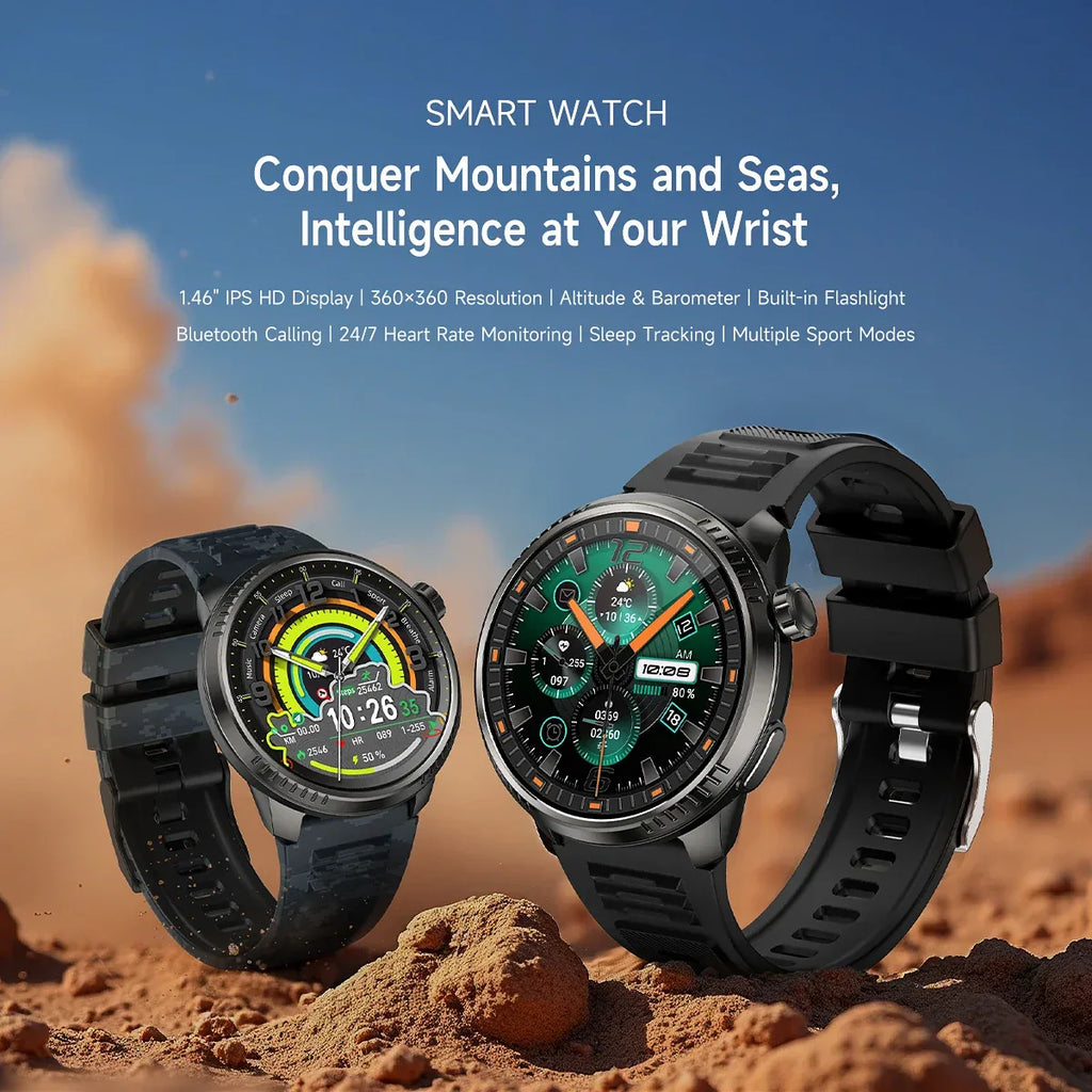 Smart Watch, Full Touch Screen, Activity Tracker with Call & Message Functions, Pedometer, Multiple Sports Modes, Compatible - Vivid Mart