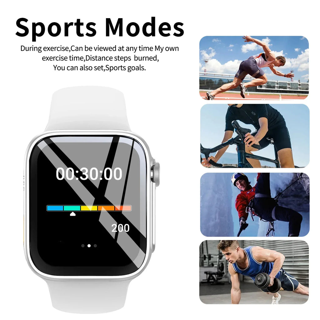 Smart Watch with1.68-Inch HD Display – Wireless Calling/Dialing, Alarm/Message Notifications, Fitness Tracking, Music Control. - Vivid Mart