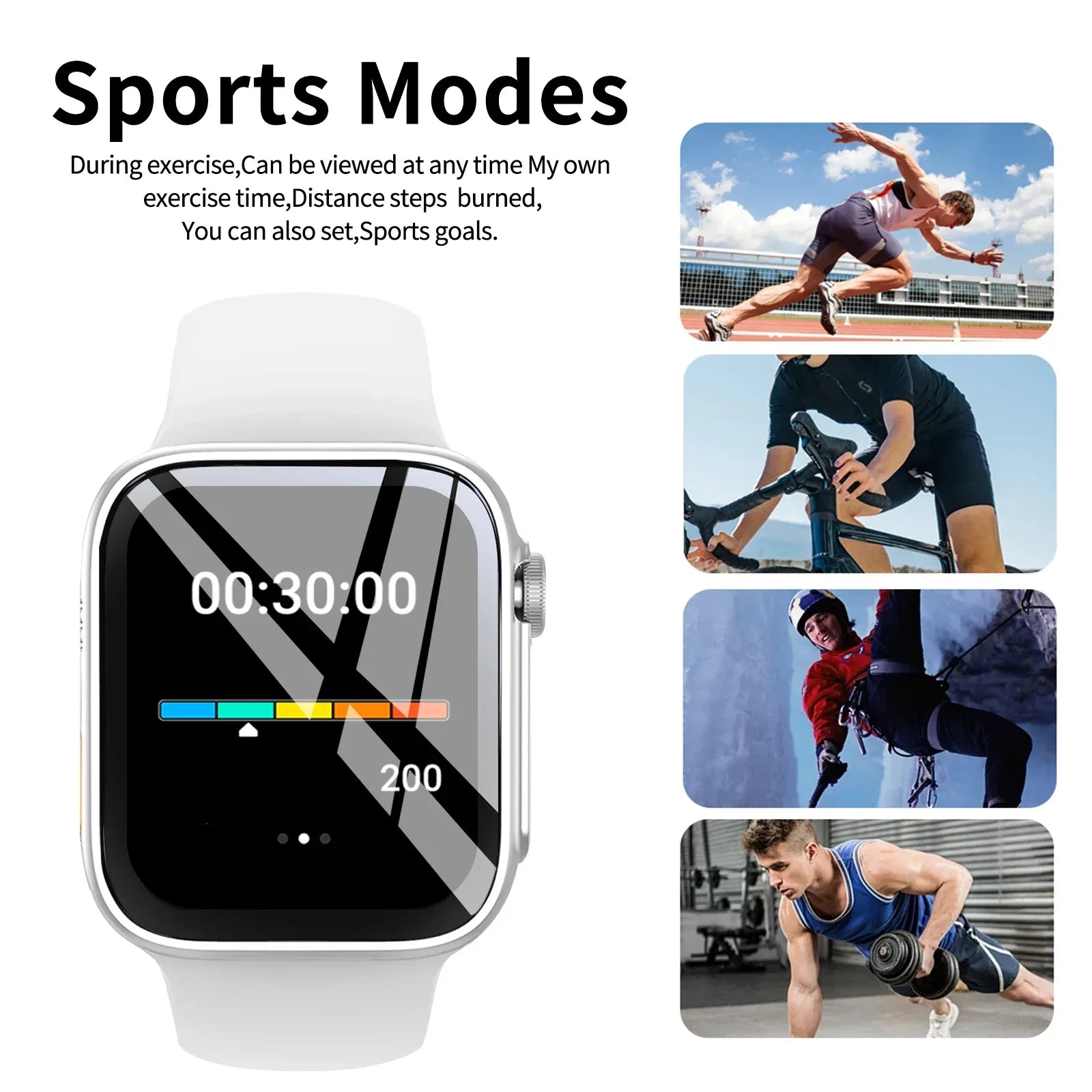 Smart Watch with1.68-Inch HD Display – Wireless Calling/Dialing, Alarm/Message Notifications, Fitness Tracking, Music Control. - Vivid Mart