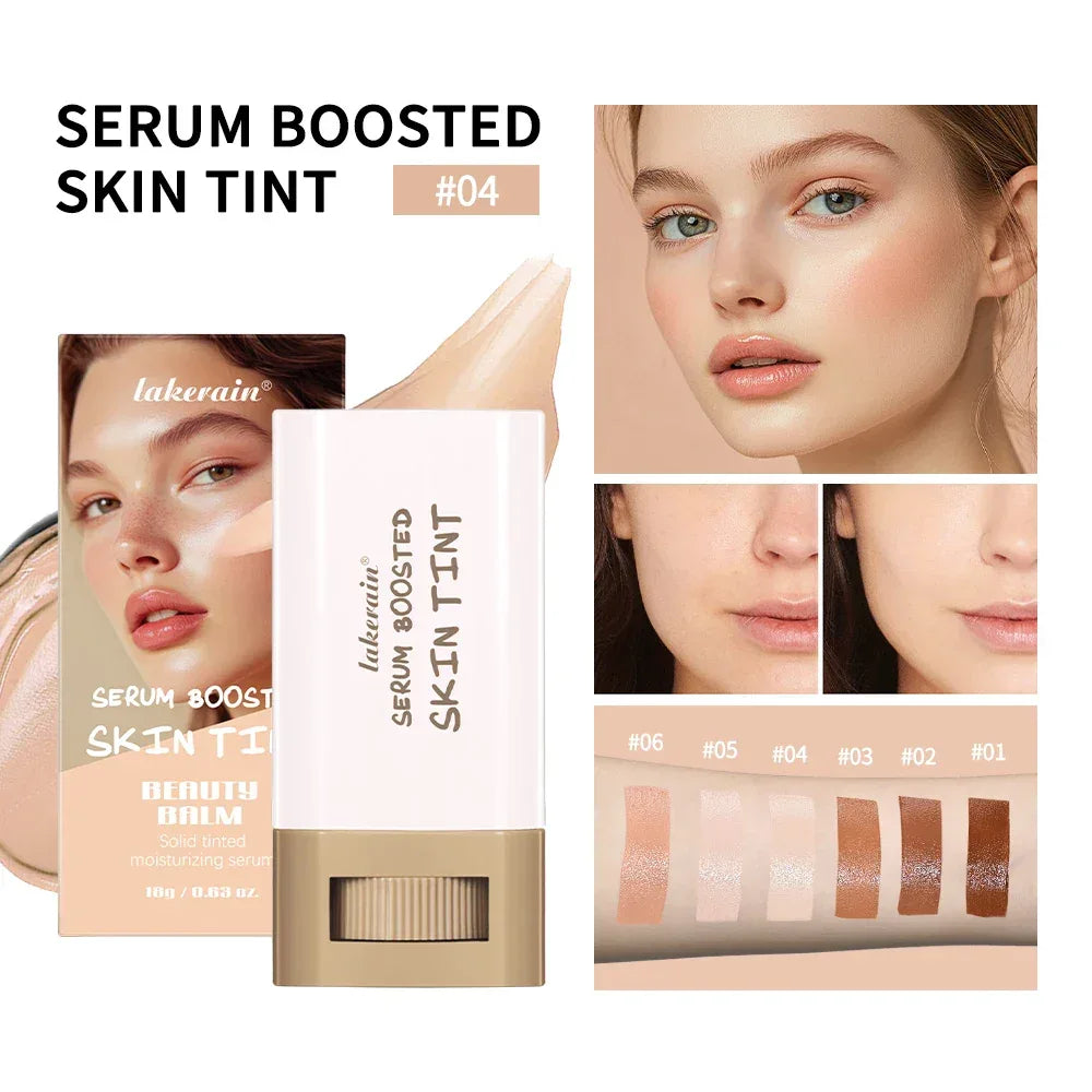 Beauty Balm Serum Boosted Skin Tint Foundation Stick Smooth Plumper Hight Coverage Travel Bronze Foundation Makeup - Vivid Mart