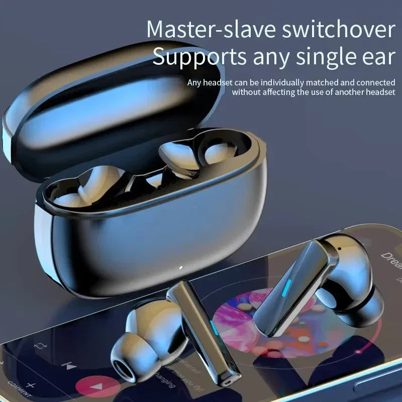 Earbuds True Wireless Earphone Noise Cancelling Update Bluetooth 5.3 Headset HD Music Headphone In-Ear Handsfree With Mic - Vivid Mart