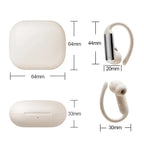 Ear Clip Earbuds Surround Sound Wireless Bluetooth 5.4 Headsets Noise Reduction Sports Gaming Headphones with HD Mic Earphones - Vivid Mart