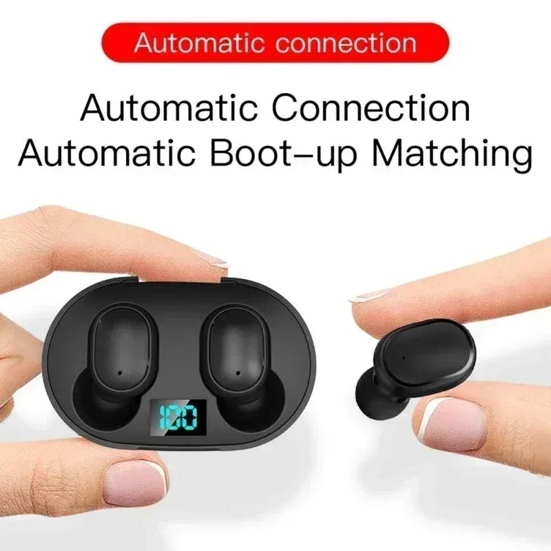 E6S Wireless Bluetooth Earphones TWS Bluetooth Headset Wireless Earbuds Noise Cancelling Earphones with Microphone Headphones - Vivid Mart