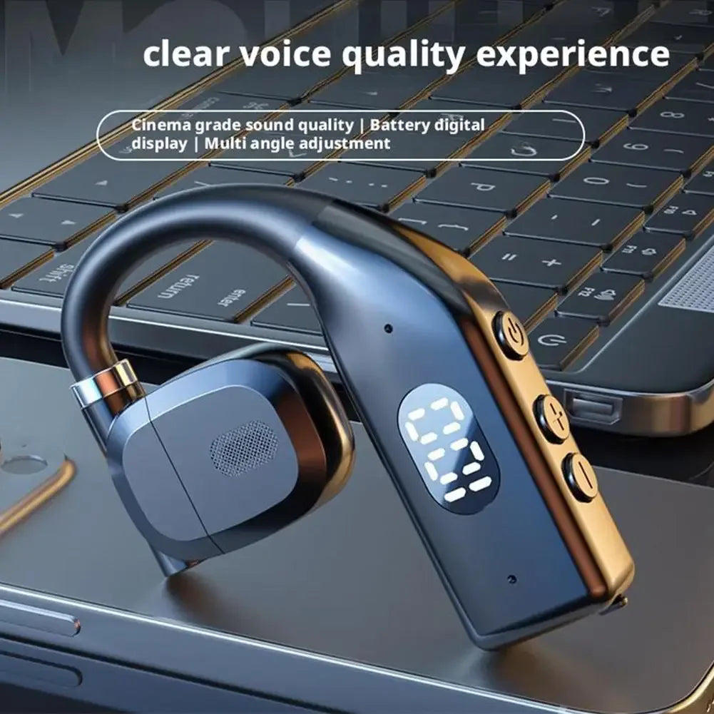 Earhooks Wireless Bluetooth 5.4 Headphones Gaming Sports Headset HiFi Stereo Noise Reduction Earbuds Earphone With Microphone - Vivid Mart