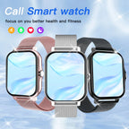 Smart Watch, Wireless Call/Dial, Multi-Sport Mode, Multiple APP Reminders, Suitable for Men and Women, Compatible with IPhone/An - Vivid Mart