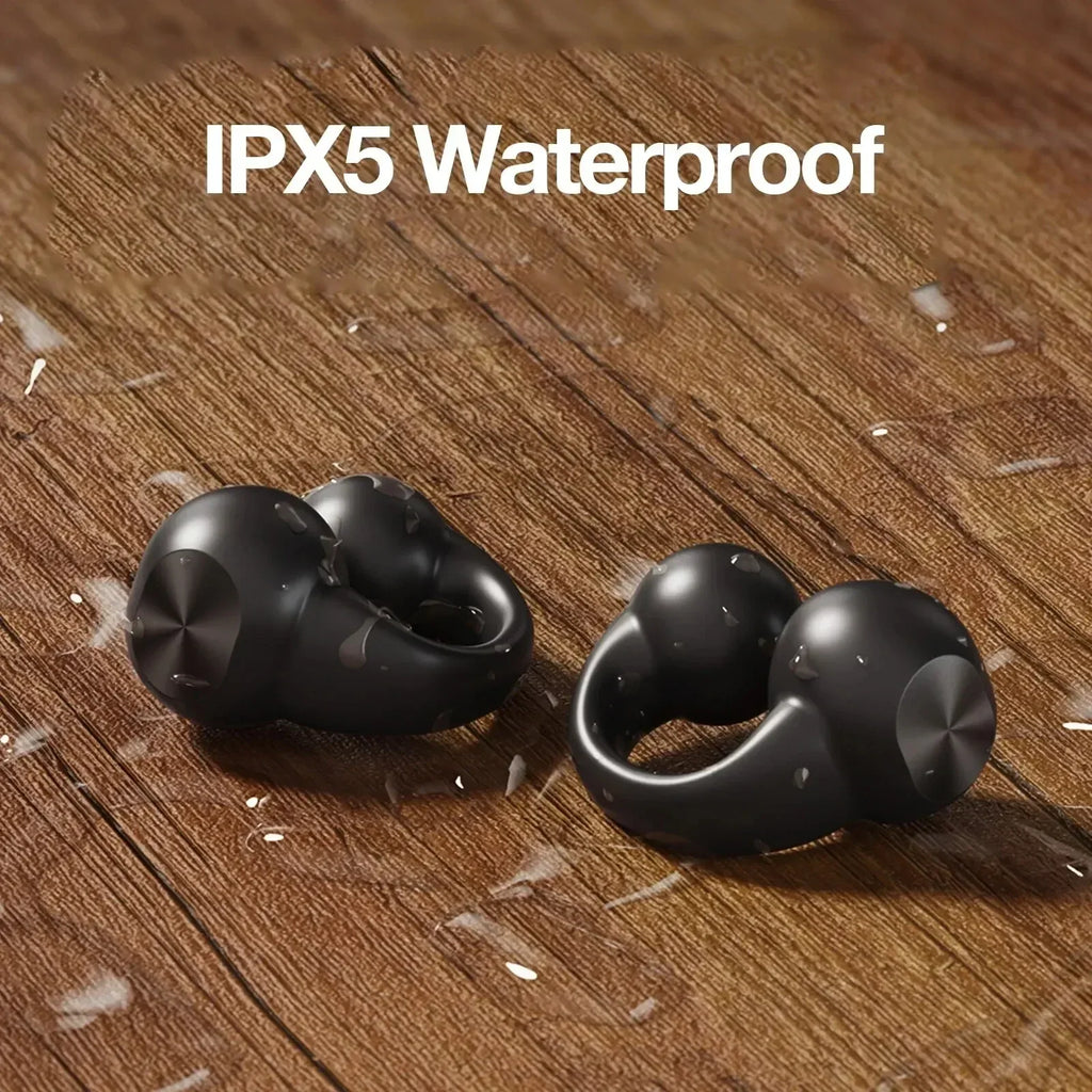 Earring Wireless Earbuds Bluetooth 5.3 Earphone Open Ear Headphones Air Conduction for Sport Running Painless Wearing Headset - Vivid Mart