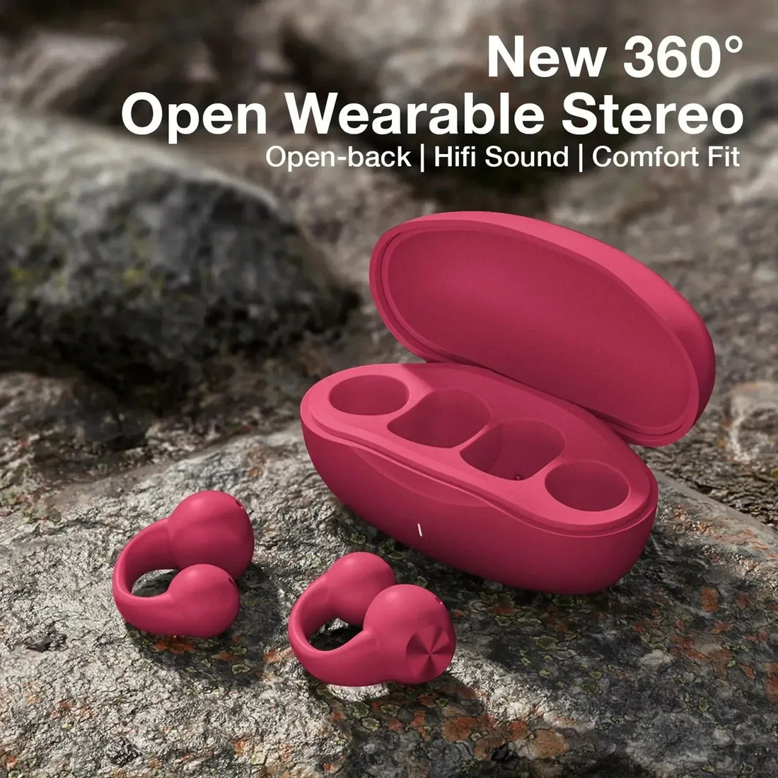 Earring Wireless Earbuds Bluetooth 5.3 Earphone Open Ear Headphones Air Conduction for Sport Running Painless Wearing Headset - Vivid Mart