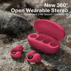 Earring Wireless Earbuds Bluetooth 5.3 Earphone Open Ear Headphones Air Conduction for Sport Running Painless Wearing Headset - Vivid Mart